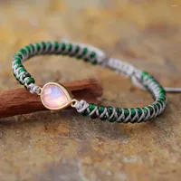Bracelets de charme exquis Opal Wrap Beads Perles String Traided Macrame Friendship Bracelet Femme Elegant Women Jewelry