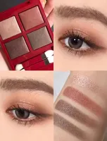 Hot selling Limited Edition cherry eye shadow palette EYE COLOR QUAD #03 body heat 4 colors with brush red box free shopping