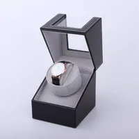 Assistir enroladores de alta classe Shaker Winder Holder Display Automatic Mechanical Winding Box Jewelry Watches Black244a