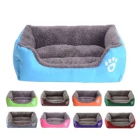 kennels pens Pet Large Dog Bed Warm House Soft Nest Baskets Waterproof Kennel For Cat Puppy Plus size Drop 221102