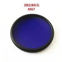 67mm UV IR Geçiş Kamera Filtresi ZB2 BG3 380NM Çift Bant Geçidi Menekşe Mavi Cam276i