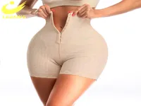 LAZAWG S6XL Slim Shapewear Tummy Control Panties High Waist Trainer Women Body Shaper Push Up Butt Lifter with Hooks Plus Size 222912664