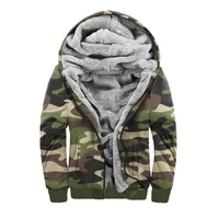 Men's Jackets Men's Winter Hooded Jacket Pocket Fashion Sweatshirt Long Sleeve Zip Thermal Top 3XL