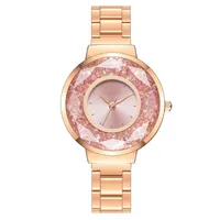Nuovo orologio da selling Women Fashion Luxury Creative Quartz Orologi Rose Gold inossidabile Banda Casual Owatch Reloj Mujer2686