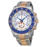Luxury Watch Master II 44mm Mechanical Menic Menics Standless Watches Nenhuma Vartação de Bateria Modelo 116681 Rose Go206i