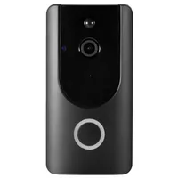 Campainha de campainha smart smart smartbell wifi videoebell twoway áudio visual intercom Câmera de visualização remota sino de porta sem fio para segurança 221103