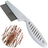 Hair Brushes Cat Dog Metal Nit Head Lice Comb Fine Toothed Flea Flee Handle For Pet 221104