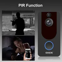 Eken v7 1080p akıllı wifi video kapı zili kamera görsel intercom gece ip kapısı çanı kablosuz güvenlik kamera219i