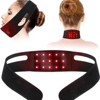 أجهزة العناية بالوجه العلاج بالضوء الأحمر العلاج بالأشعة تحت الحمراء حزام الذقن يمكن ارتداؤه ليزر ليزر ليزر لتخفيف الألم للرقبة 221104