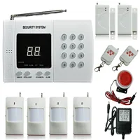 Wireless Pir Home Office Security Burglar Alarm System Automotor Dialer 4x Sensor de portas do detector de movimento infravermelho 2x Alarm239h