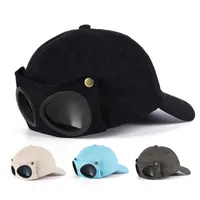 Ball Caps Fashion Unisex Glasses Hap Hip Hop Baseball Cap Outdoor Sunscreen Sunhat M89e G221102