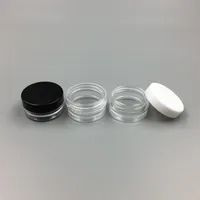 1ml 1G Plastik Boş Kavanoz Kozmetik Örnek Açık Pot Akrilik Makyaj Göz Farı Dudak Balsamı Tırnak Sanat Parçası Konteyner Parıltılı Şişe Seyahat 210h