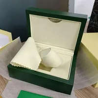Rolex Green Watch Box Cestras de Luxury Men's Accesorios Certificado Certificado de bolsos Caja cuadrada Submarina de regalo de vacaciones 12671202O