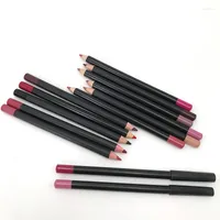 Eyeliner 12pcs Pencil profesional Lápiz de labios de larga duración