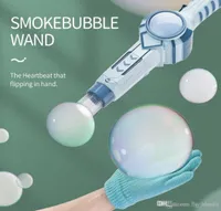 Magic Bubble Maschinengewehr Elektrische Seifenblasenhersteller Zauberstab Rauch Nebel Automatische Sprühgebläse Blasen Outdoor Party Kinder Spielzeug Geschenk9288297