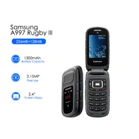 Unlocked Original Samsung A997 Rugby III Mobile Phone 2G 3.15MP MP3 Player Refurbished Cellphone English French Spanish Menu