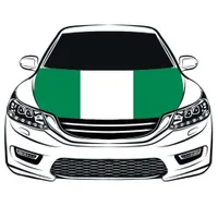 Nigeriansk flaggbils huvskydd 3.3x5ft 100% polyester DCAR Bonnet Banner Football Match