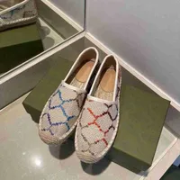 Женщины Жаккард Эспадриль Flat обувь повседневная обувь кожа Espadrilles Loafers Canvas Fashion Lady Girl