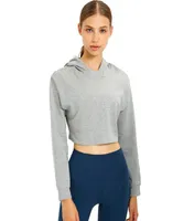 L016 Entspannter Passform Hoodies Yoga Outfits Sexy Navel Exponierte Sportjacke Langarm Laufen Hemden Outdoor Sweatshirts Autu8314237