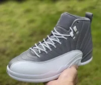 Chaussures de créateurs Top 12 Stealth Basketball Real Fiber12s White Cool Gray Sports Sneakers Original Taille