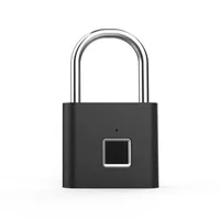 Fingerprint ID Keyless Door Lock Smart Padlock Quick Unlock Zinc Alloy Metal Self Develop Chip Lock USB Rechargeable Multipurpose Secur285P