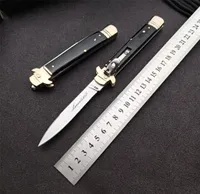 9 Quotitalian Classic Skik Knife Auto Open Tactical Folding Knives D2 Blade Leverletto 핸들 캠핑 야외 EDC 도구 1878058