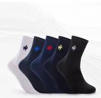 High Quality Fashion 5 Pairslot Brand PIER POLO Casual Cotton Socks Business Embroidery Men039s Socks Manufacturer Whole8308301