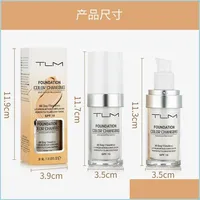 Foundation Drop Tlm Flawless Color Changing Foundation Warm Skin Tone Colour Face Makeup Base Nude Facial Moisturizing Liquid Er Dro Dhih9