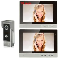 Video Door Phones Support Access Control 10''Inch Wired Phone System Visual Intercom Doorbell Monitor Camera Kit
