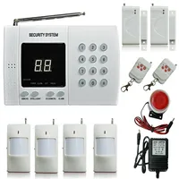 Wireless PIR Home Office Security Burglar Alarm System Auto Dialing Dialer 4x Infraröd rörelsedetektor Sensor 2x Door Windows Alarm Sen251e