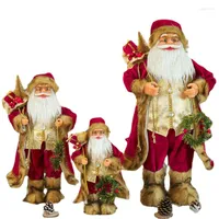 Weihnachtsdekorationen 45/30cmbig Santa Claus Puppe Merry for Home Kinderjahr Spielzeuggeschenk Navidad Natal Decor Party Supplies
