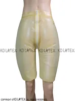 Прозрачные надувные сексуальные латексные длинные шорты для боксеров с ногами трусы с насадкой из насадки на салферу