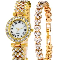 Mulilai Brand 32mm Fashion Style Luxurious Diamond White Dial Womens Watches Elegant Quartz Ladies Watch Gold Armband Wristwatches273a