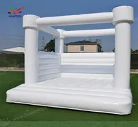 Commercia PVC Inflatable Wedding Bouncer white Bounce House Birthday party Jumper Bouncy Castle6583093