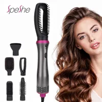 Hair Curlers Straighteners 5 In 1 One Step Dryer And Volumizer Cepillo Secador De Pelo Blower Brush Hot Air dryer brush Tools W221101