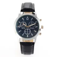 2020 Männer Sport Uhren Leder Band Quartz Watch Mens Uhren keine Marke Uhrengeschenk Relogio Maskulino billig Dropshipping273s