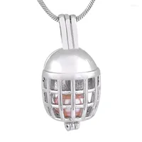 Chains 18KGP Cage Pendants Coll Football Helmet Shape Gem Beads Lockets Fantastic P176