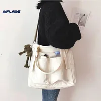 Evening Bags Women's Bag Shopper Simple Fashion Zipper Handbags Nylon Waterproof Solid Crossbody Large Capacity Tote Shoulder Bags for Women 221104