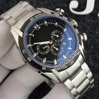 2019 Nuevo estuche de acero de 43 mm Dial negro Miyota Quartz Chronograph Mens Watch 14 Styles Sports Stopwatch Watches de alta calidad VS34A1307Y
