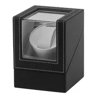 Obejrzyj skrzynki zaawansowane silnik wibrujący wibrujący stojak na wyświetlacz Automatyczne mechaniczne uzwojenie pudełka biżuteria 1210U