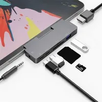 CAVO POTENZIONE OUTMIX HUB USB Adapter compatibile 4K con dock di tipo porta jack da 35 mm per iPad Pro Proair 221103