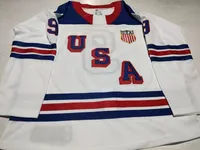 Anpassad anpassad USA 2021 IIHF WJC Gold Winner Jersey 9 Trevor Zegras 13 Cole Caufield Ice Hockey Jerseys Alla namn nummer S-5XL