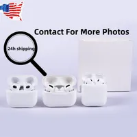 Pour AirPods Pro Headphone Accessories Protective Cover Apple Airpod 3 Bluetooth Casice Set White PC Hard Shell Earbuds Protecter
