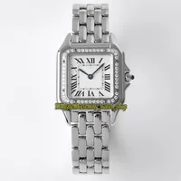 Eternity Ladies Watches BVF 최신 버전 W4PN0008 27mm TH6mm White Dial Swiss Quartz Movement 0007 Watch Diamond Bezel S203A