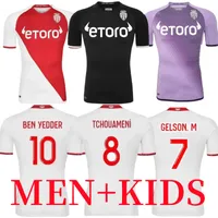 22 23 كقصص موناكو لكرة القدم بن ييدودر بوادو جولوفين 2022 23 Geubbels Men and Kids Kits de Foot Football Shirt