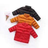 Down Coat Kids Winter Jacket Baby Coats Clothes Velvet Light Boy Girl Liner E25133