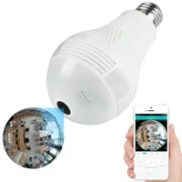3MP 2MP 1 3MP Cámara IP inalámbrica Bulbo Light Fisheye 360 ​​grados 3D VR Mini Panoramic Home CCTV Security Bulb Camera IP294X