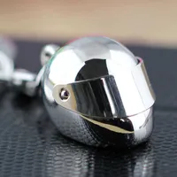 Household Sundries Fashion Accessories Motorcycle Helmet Keychain Creative Simulation Gift Shock Pressure Exquisite Metal Fine Silver Individual VTMTL0879