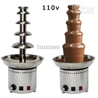 110V Electric 5 Lears Party EL Commercial Isment Nainsainable Steel Choco Chocolate Fountain Foudue218c