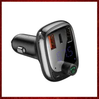 CC379 Quick Charge 4.0 CAR Charger For Phone FM 송신기 Bluetooth 키트 오디오 MP3 플레이어 빠른 듀얼 USB 자동차 전화 충전기